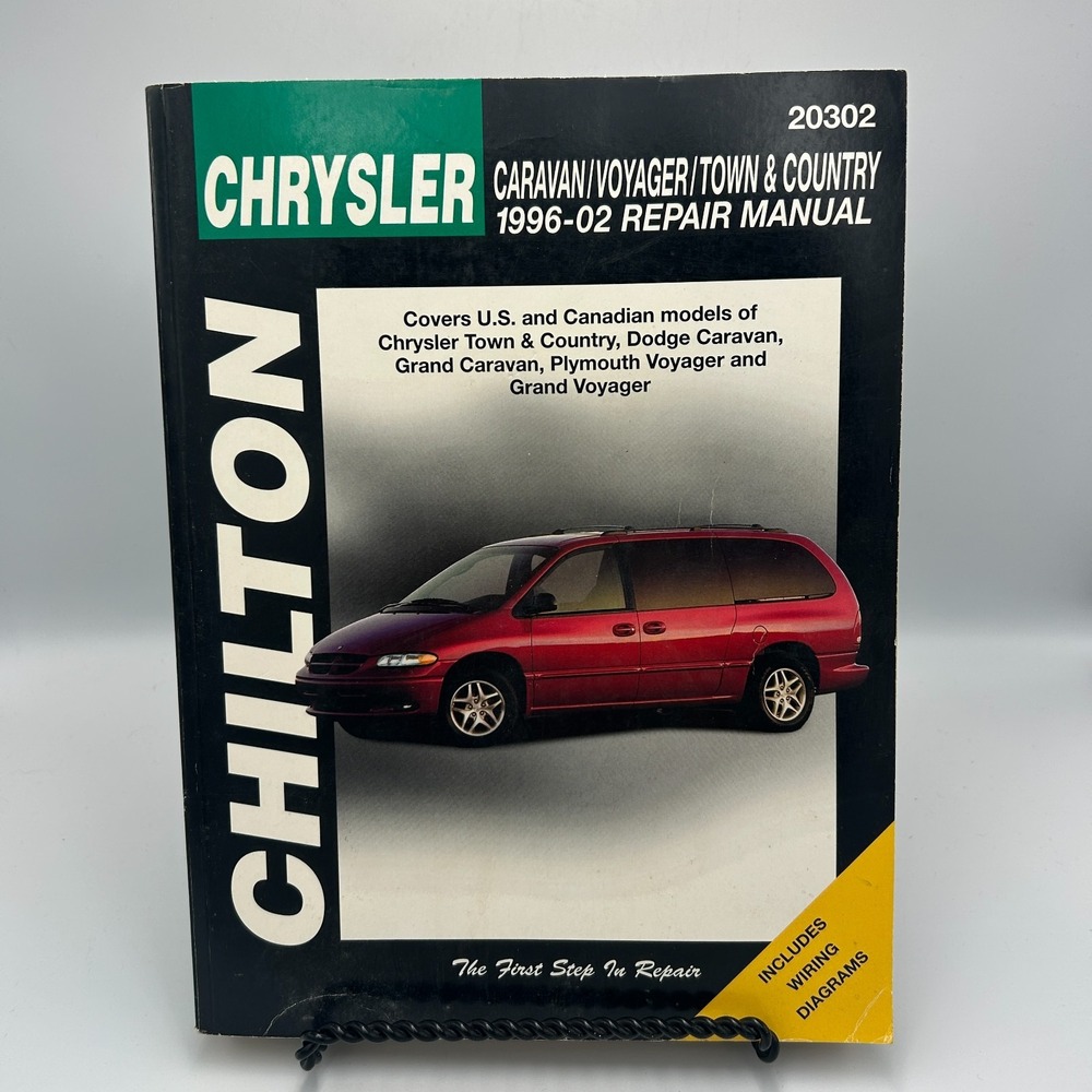 Chilton Chrysler Caravan Voyager Town & Country 1996-02 Repair Manual 20302 Book